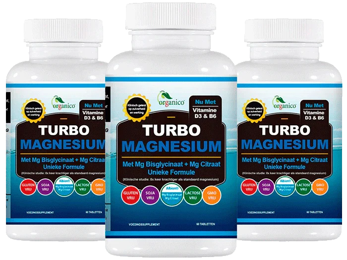 3x Organico Turbo Magnesium - (25% Korting) - OrganicoLabs