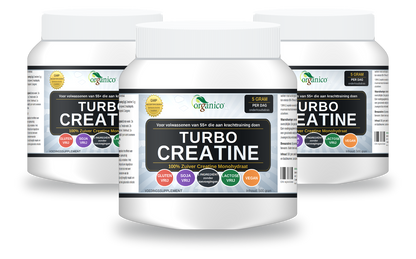 3x Organico Turbo Creatine, voorraad voor ongeveer 10 maanden