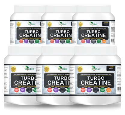 6x Organico Turbo Creatine, voorraad voor ongeveer 20 maanden